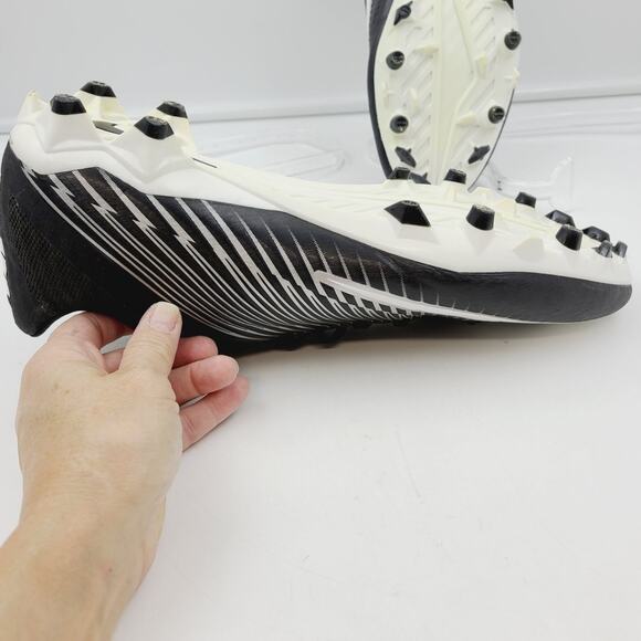 Nike Soccer Cleats Mens Size 13 Vapor Speed 2 White Black Football EUC - Picture 7 of 9